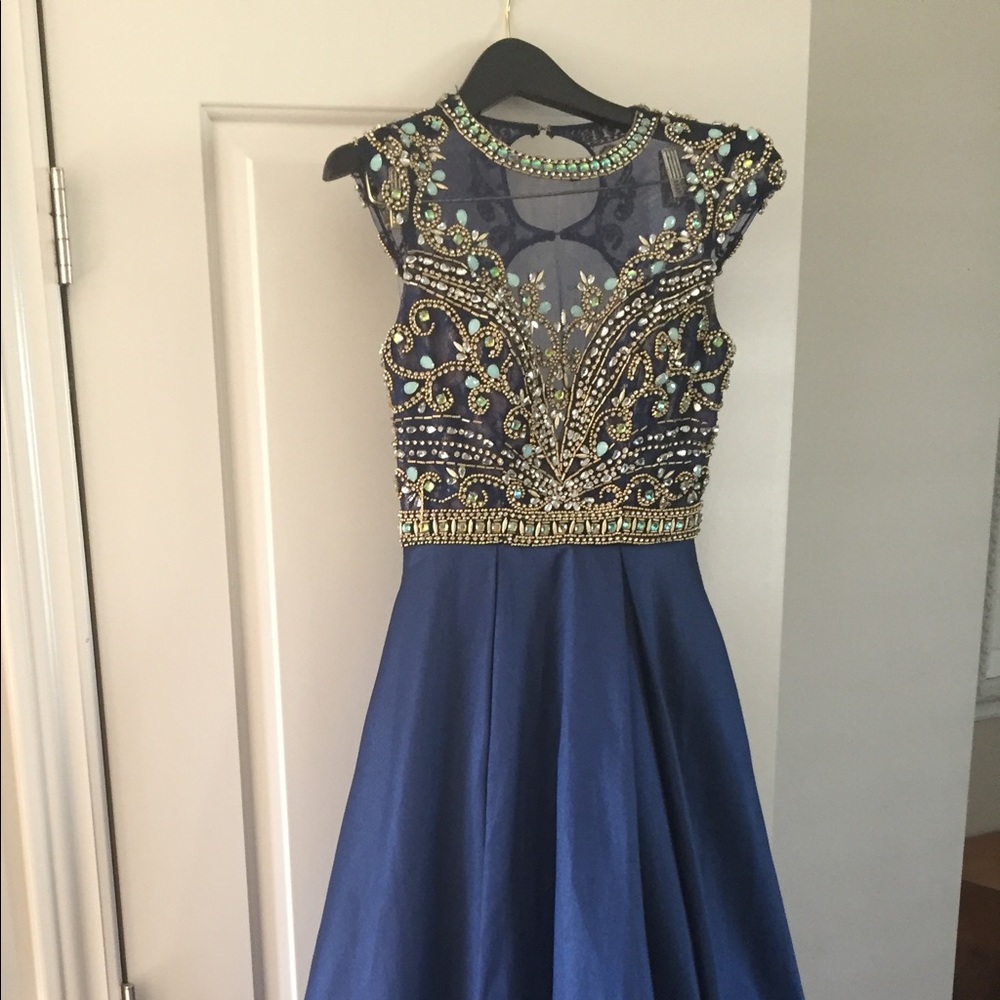 Mac Duggal Royal Blue gown size 2